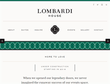 Tablet Screenshot of lombardihouse.com